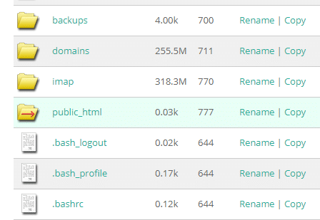 allocated disk space