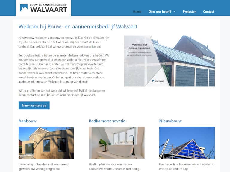 Bouw- en aannemersbedrijf Walvaart